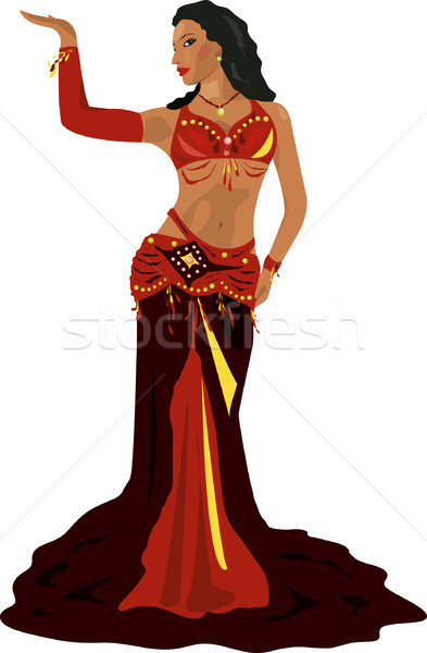 illustration belly dancing woman Stock photo © naum