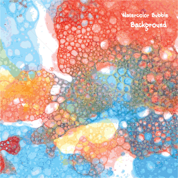 Vector Hand Drawn Watercolor Bubble Background For You Design