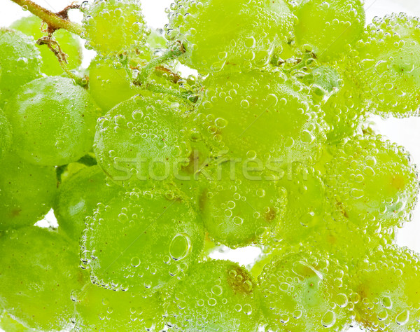 Uvas água bubbles comida fruto verde Foto stock © naumoid