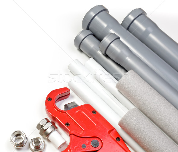 Encanamento ferramenta pipes construção grupo Foto stock © naumoid