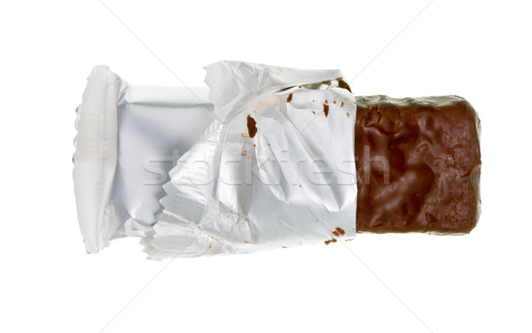 Doce bar abrir chocolate cereal branco Foto stock © naumoid