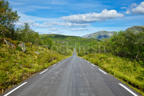 Empty mountain highway Stock photo © naumoid