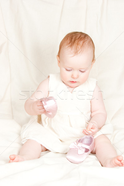 Infant with shoes Stock photo © naumoid