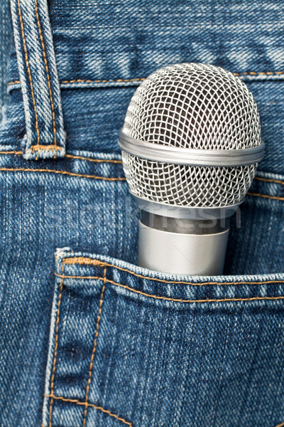 Microphone in a pocket Stock photo © naumoid