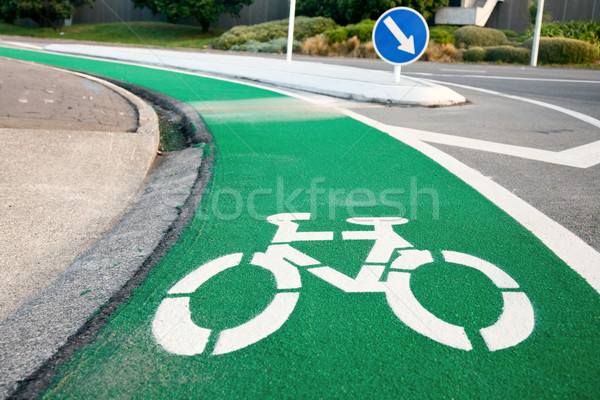 Bicycle lane Stock photo © naumoid