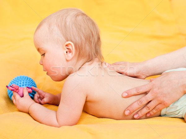 Powrót masażu masażystka mały Zdjęcia stock © naumoid