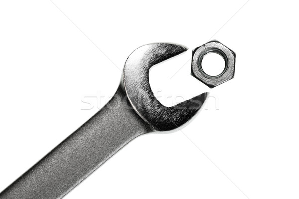 Wrench with nut Stock photo © naumoid