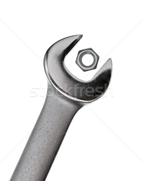 Stock photo: Too big wrench