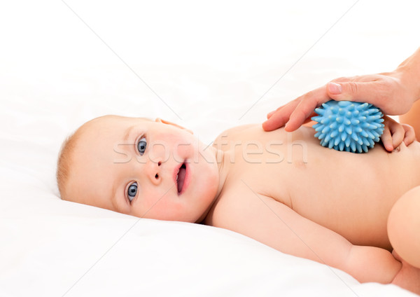 Baby Massage Mutter wenig Stock foto © naumoid