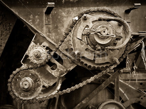 Old gear transmission Stock photo © naumoid
