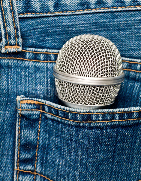 Microphone in a pocket Stock photo © naumoid