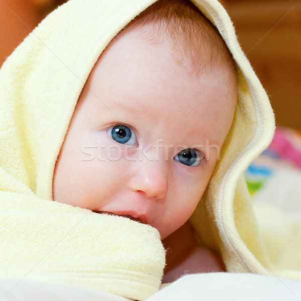 Infant under towel  Stock photo © naumoid