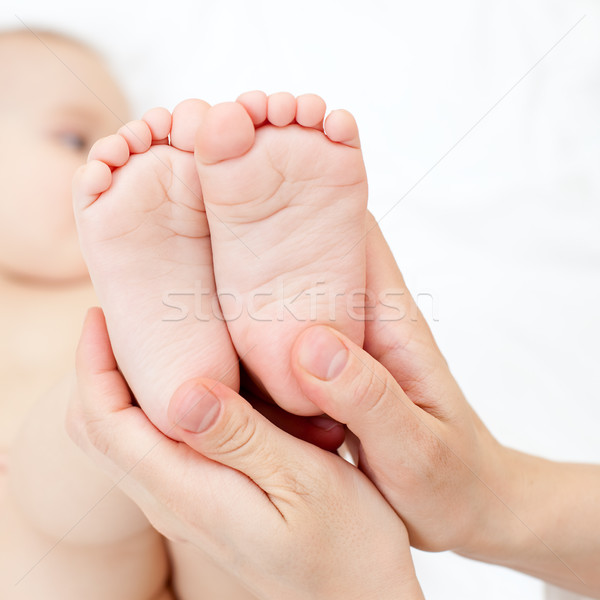 Voet massage masseur weinig voeten Stockfoto © naumoid