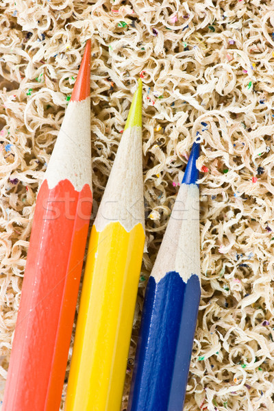 Colored pencils in shaving Stock photo © naumoid