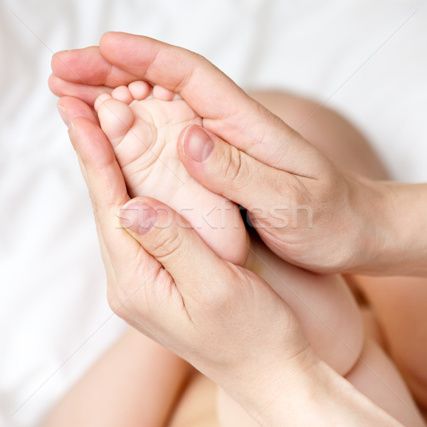 Stóp masażu masażysta mały płytki Zdjęcia stock © naumoid