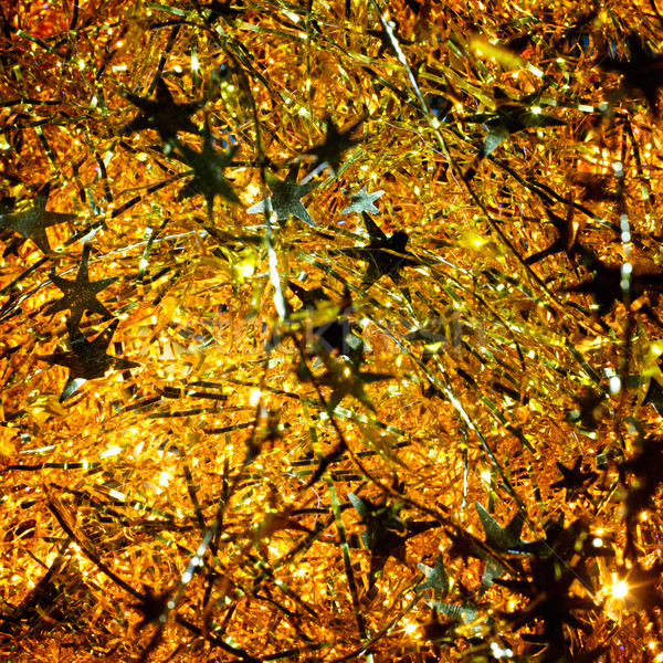 Christmas verlicht gouden abstract licht home Stockfoto © naumoid