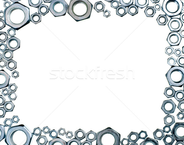 Hex nuts frame Stock photo © naumoid