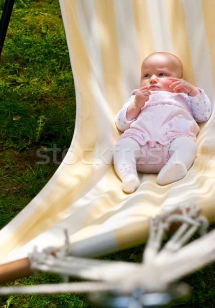嬰兒 吊床 帶 夏天 天 商業照片 © naumoid