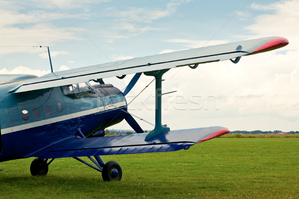 Retro sport airplane Stock photo © naumoid