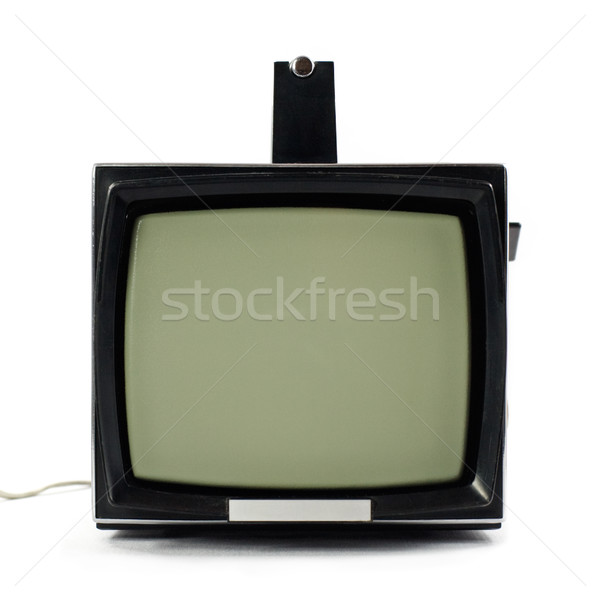 ヴィンテージ ポータブル テレビ テレビ セット 孤立した ストックフォト © naumoid