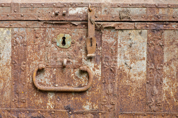 Old rusty chest Stock photo © naumoid