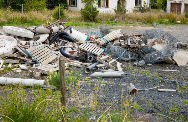 Construcción residuos borde del camino concretas suciedad Foto stock © naumoid