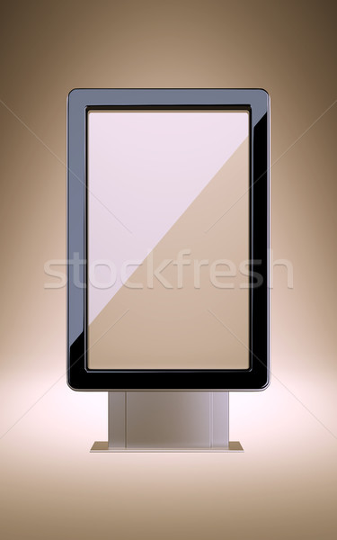Stock photo: Stand for advertisement.