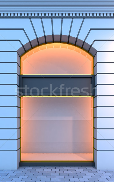 [[stock_photo]]: Classique · vide · éclairage · 3d · illustration · affaires