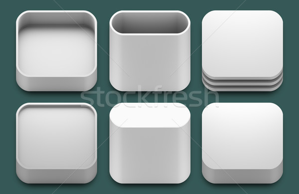 App icone ipad applicazioni set modello Foto d'archivio © nav