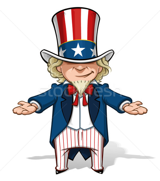 Uncle Sam Debating Stock photo © nazlisart
