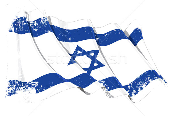 Grunge Flag of Israel Stock photo © nazlisart