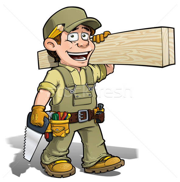 Handyman - Carpenter Khaki Stock photo © nazlisart