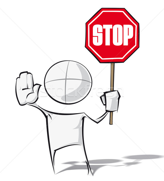 Simple People - Stop Stock photo © nazlisart