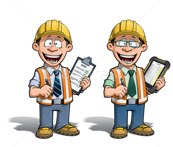 Stock photo: Construction Worker - Project Manager