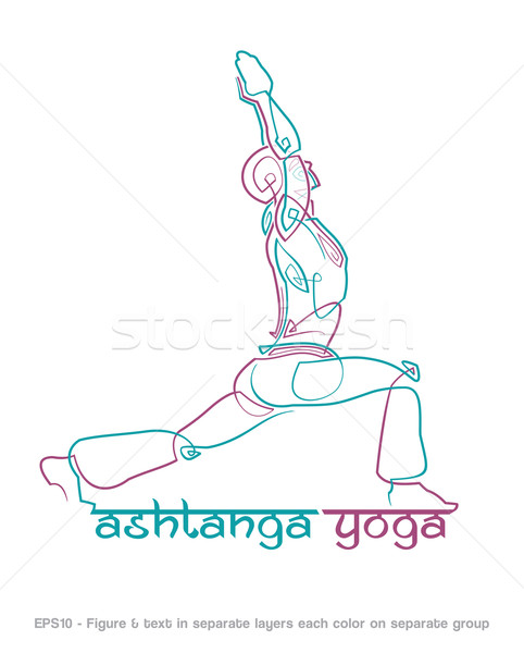 Ashtanga Yoga Logo 1 Stock photo © nazlisart
