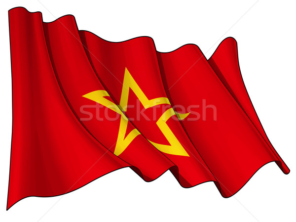 Red Army Flag Stock photo © nazlisart