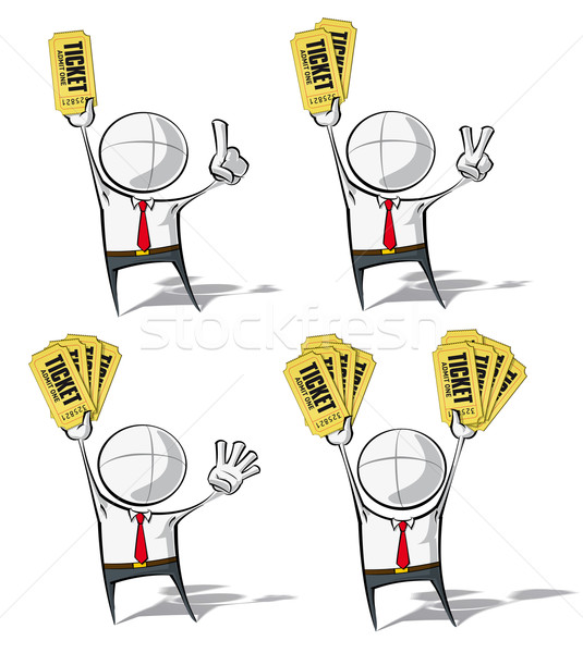 Simple Business People - Tickets Stock photo © nazlisart