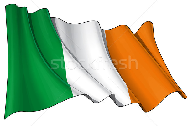 Flag of Ireland Stock photo © nazlisart