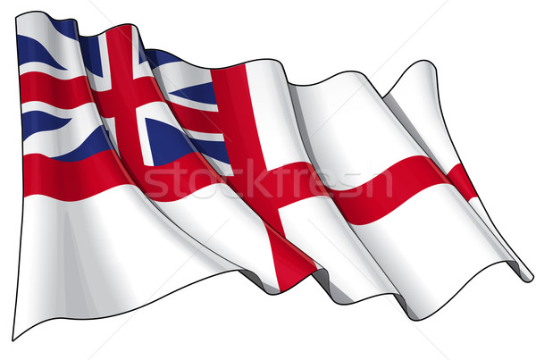 British Navy Flag 1606–1801 (The King's Colours) Stock photo © nazlisart