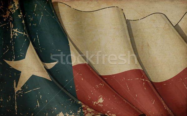 Texan Flag Old Paper
 Stock photo © nazlisart