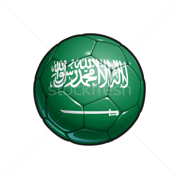 Arabie pavillon football ballon couleurs [[stock_photo]] © nazlisart