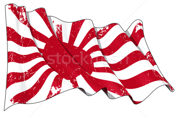 Japan's Navy Flag Scratched
 Stock photo © nazlisart