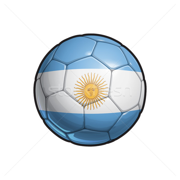 Argentinian Flag Football - Soccer Ball Stock photo © nazlisart