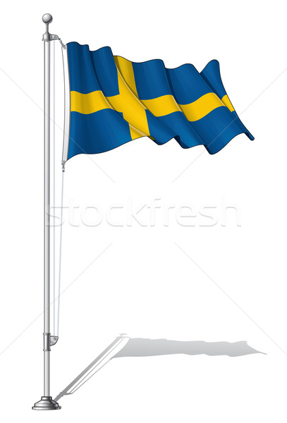 Flag Pole Sweden Stock photo © nazlisart