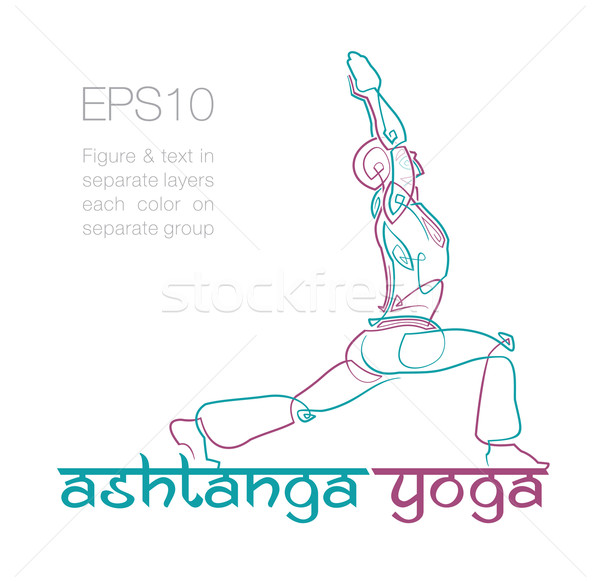 Ashtanga Yoga Logo 2 Stock photo © nazlisart