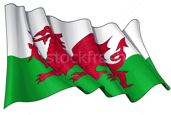 Flag of Wales Stock photo © nazlisart