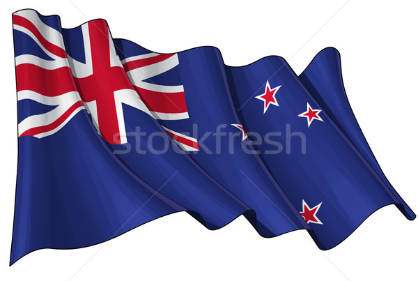 Flagge Australien Illustration weiß Stock foto © nazlisart