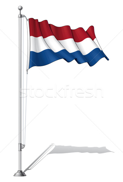 Flag Pole Netherlands Stock photo © nazlisart