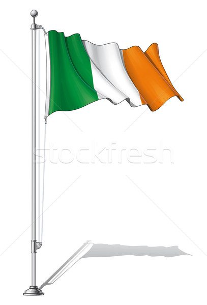 Flag Pole Ireland Stock photo © nazlisart