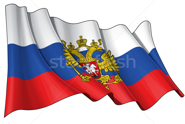 State Flag of Russia Stock photo © nazlisart